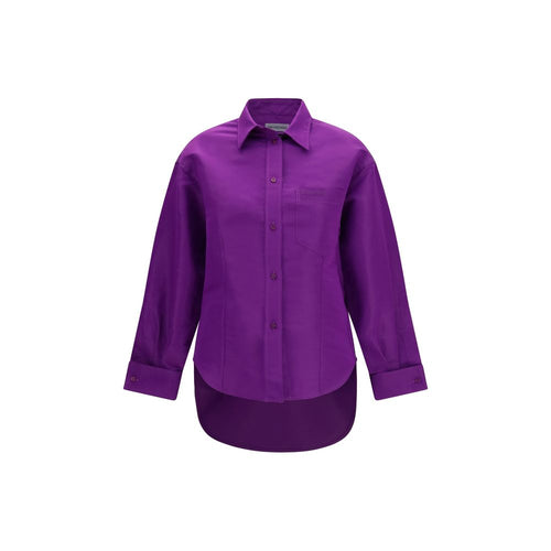 Balenciaga Purple Cotton Shirt Balenciaga