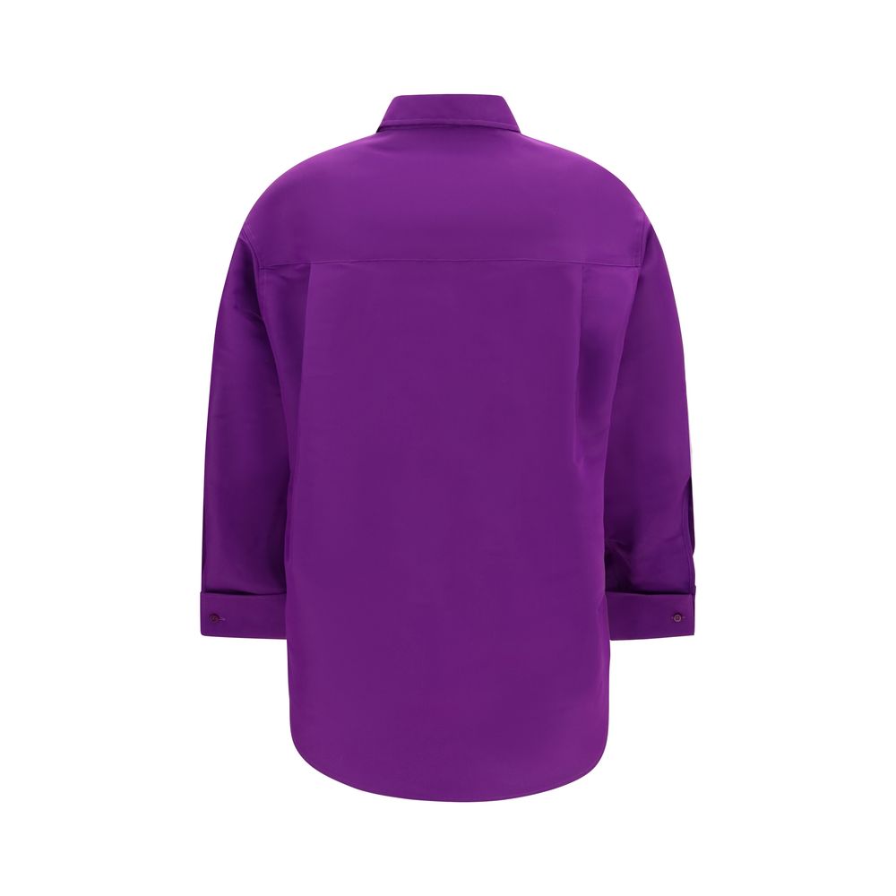 Balenciaga Purple Cotton Shirt Balenciaga
