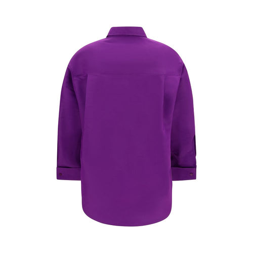 Balenciaga Purple Cotton Shirt Balenciaga