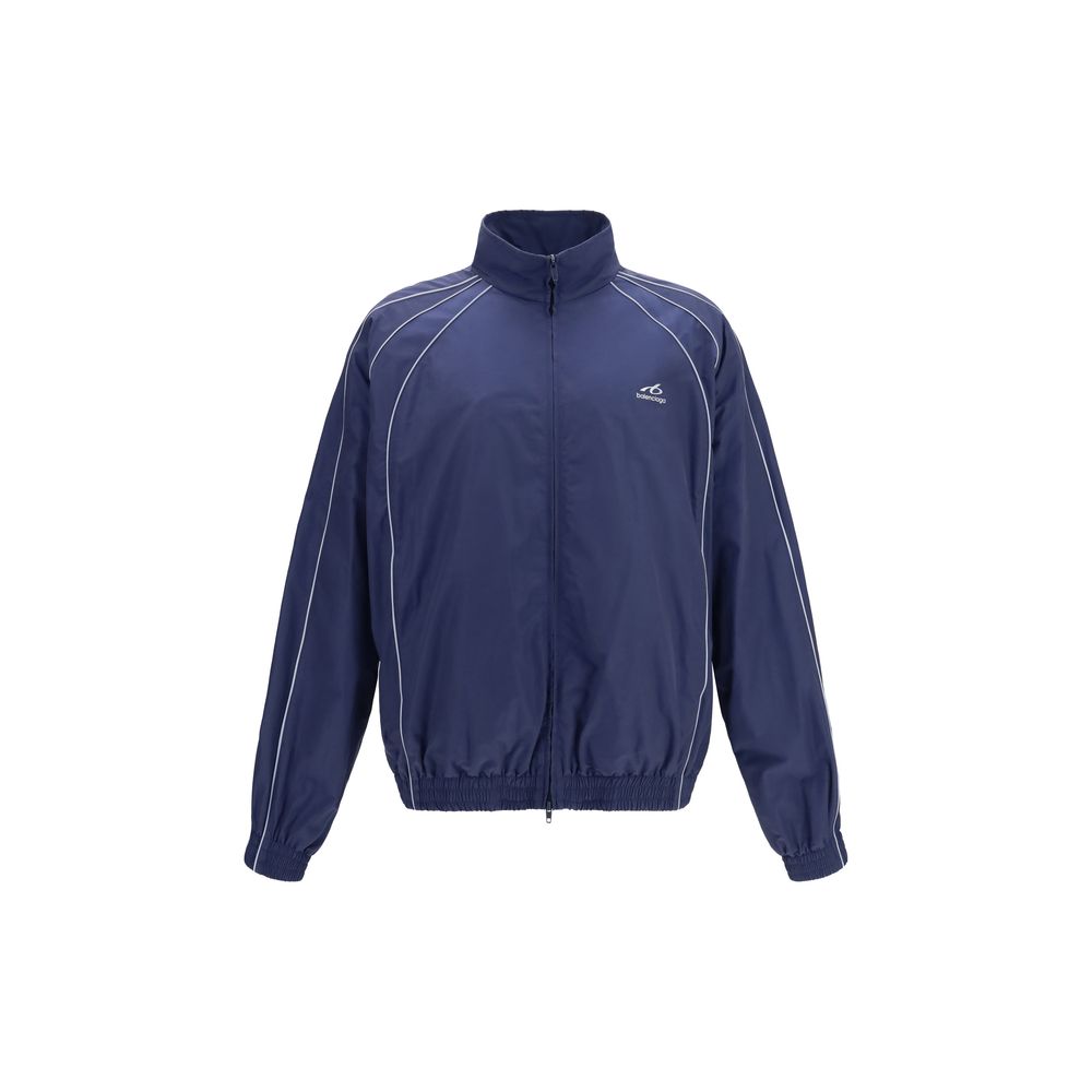 Balenciaga Blue Cotton Shell Jacket Balenciaga