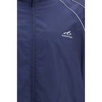 Balenciaga Blue Cotton Shell Jacket Balenciaga