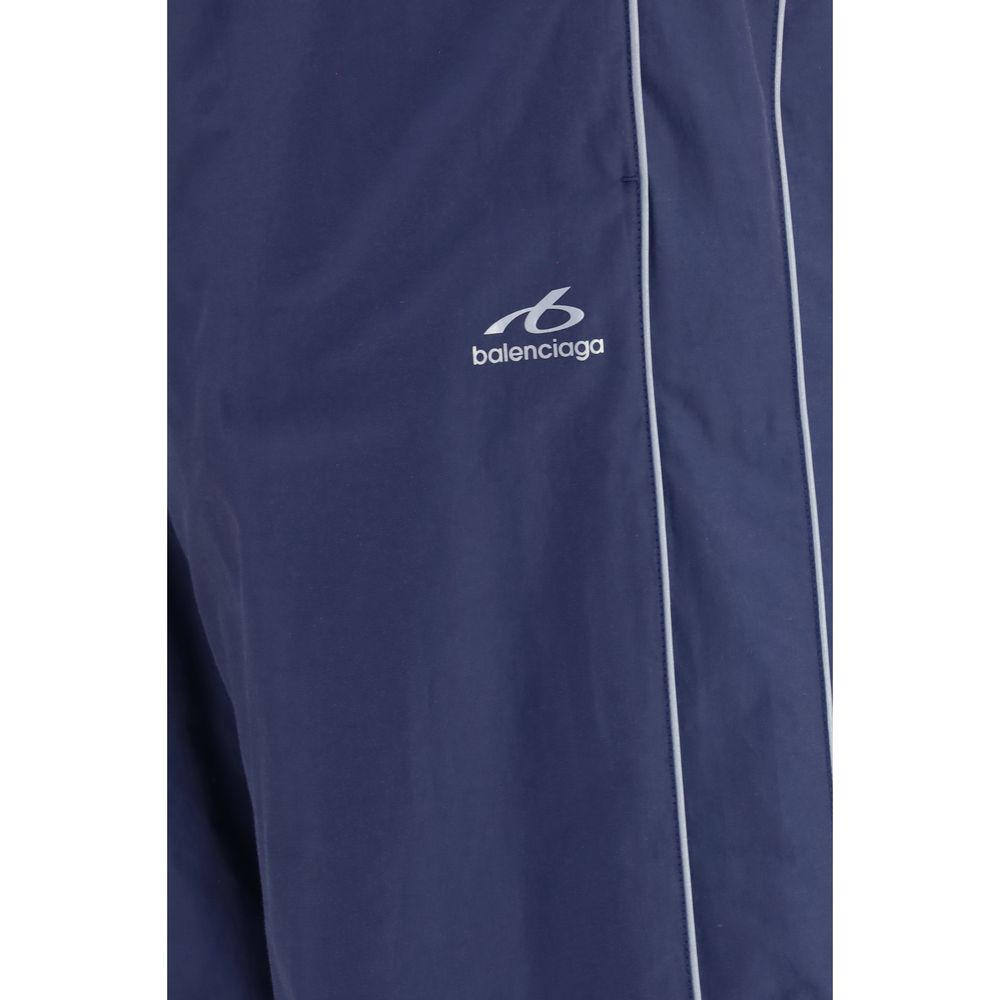 Balenciaga Blue Cotton Athletic Pants Balenciaga