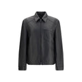Prada Black Lamb Ovis Aries Aries Leather Jacket Prada