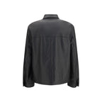 Prada Black Lamb Ovis Aries Aries Leather Jacket Prada
