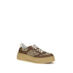 Gucci Beige Calf Leather Bos Taurus Chunky Sneakers Gucci