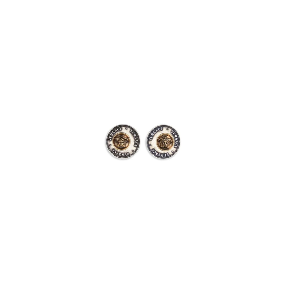 Versace Gray Brass Earrings Versace