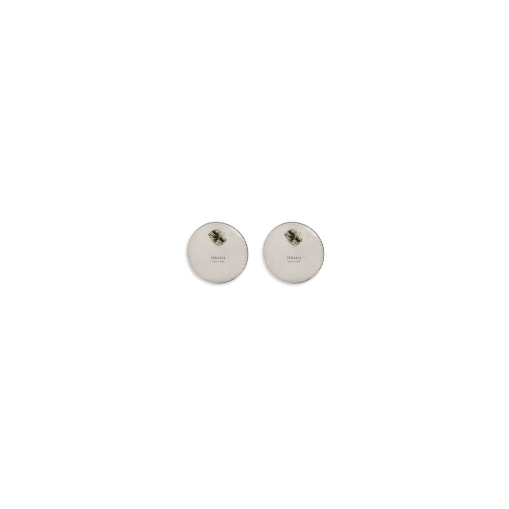 Versace Gray Brass Earrings Versace