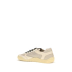 Prada Beige Polyester Athletic Sneakers Prada