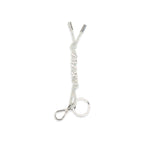 Prada White Recycled Polyamide Keychain Prada