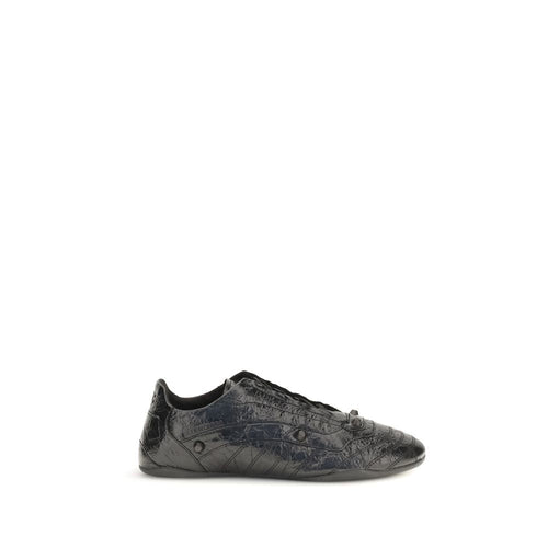 Balenciaga Black Calf Leather Bos Taurus Athletic Sneakers Balenciaga