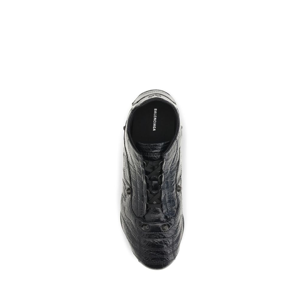 Balenciaga Black Calf Leather Bos Taurus Athletic Sneakers Balenciaga
