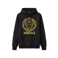 Versace Black Cotton Hoodie Versace
