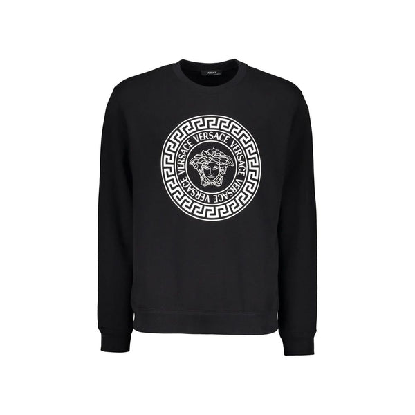 Versace Black Cotton Sweatshirt Versace