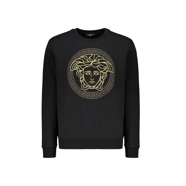Versace Black Cotton Sweatshirt Versace