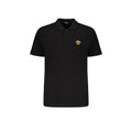 Versace Black Cotton Polo Shirt Versace