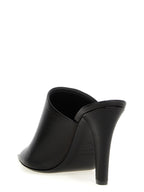Saint Laurent Black Leather Stiletto Heel Sandals