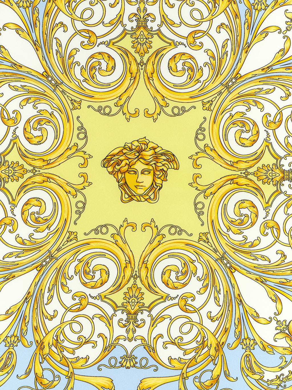 Versace Multicolor Silk Scarf