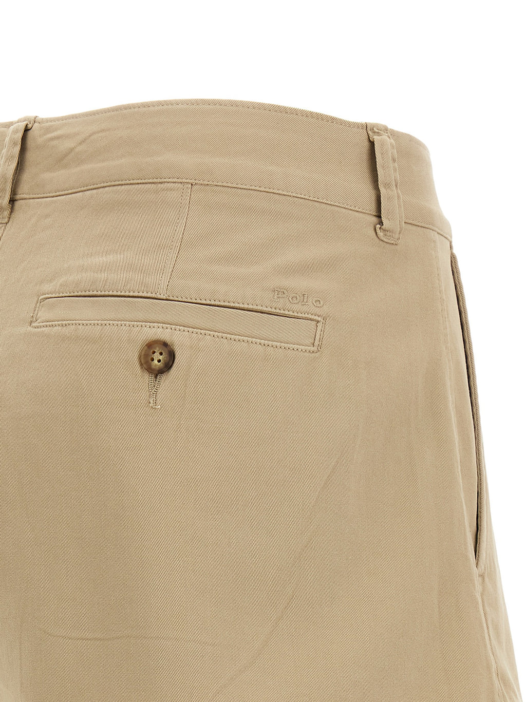 Polo Ralph Lauren Beige Cotton Bermuda Shorts