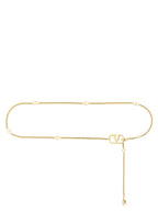 Valentino Garavani Gold Brass Regular Belt