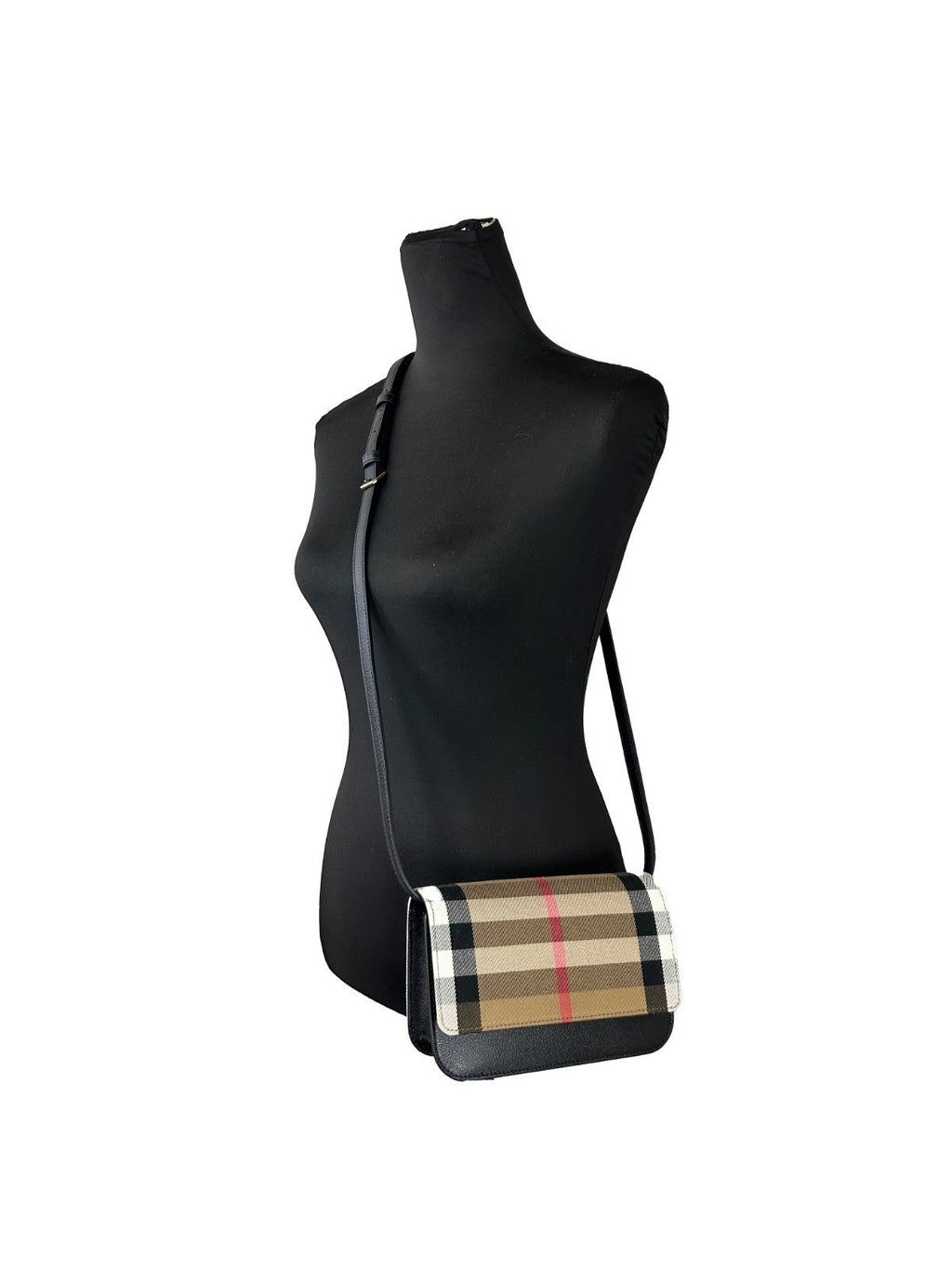Burberry Small Leather Madison Crossbody Check Bag Burberry