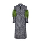 Prada Gray Wool Coat Prada