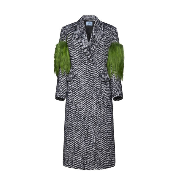 Prada Gray Wool Coat Prada