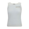 Balenciaga White Cotton Tank Tops Balenciaga