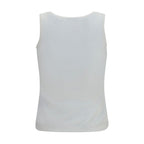 Balenciaga White Cotton Tank Tops Balenciaga
