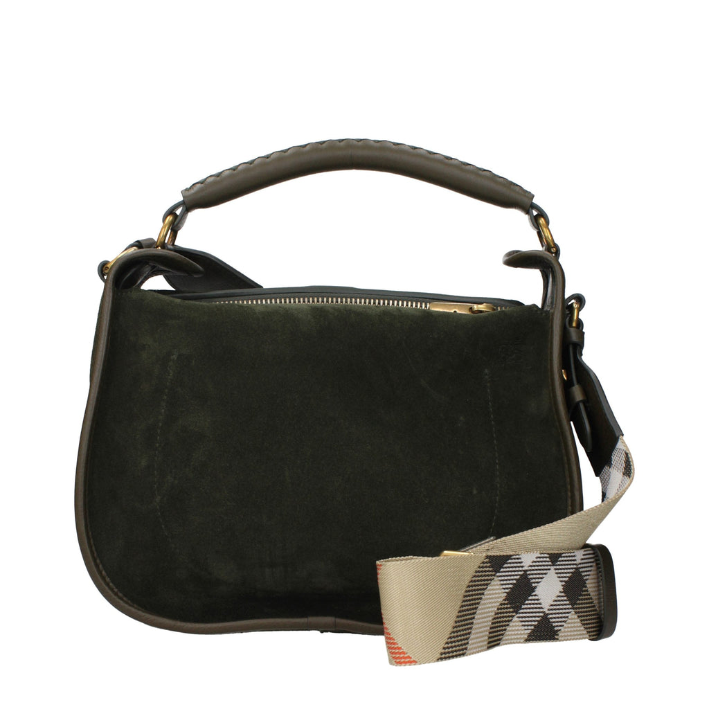 Burberry Green Leather Handbag Burberry
