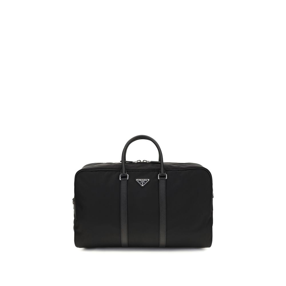 Prada Black Recycled Polyamide Luggage And Travel Prada