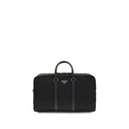 Prada Black Recycled Polyamide Luggage And Travel Prada
