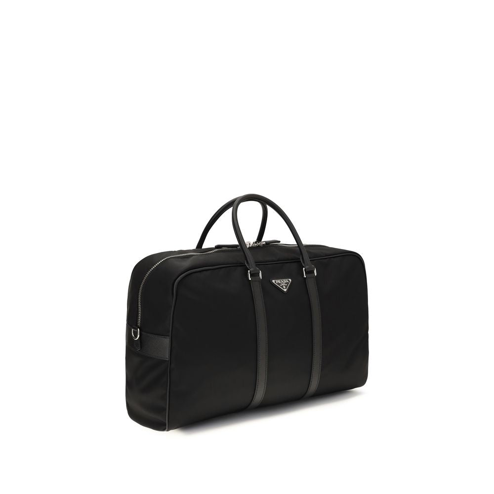 Prada Black Recycled Polyamide Luggage And Travel Prada