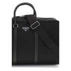 Prada Black Recycled Polyamide Luggage And Travel Prada
