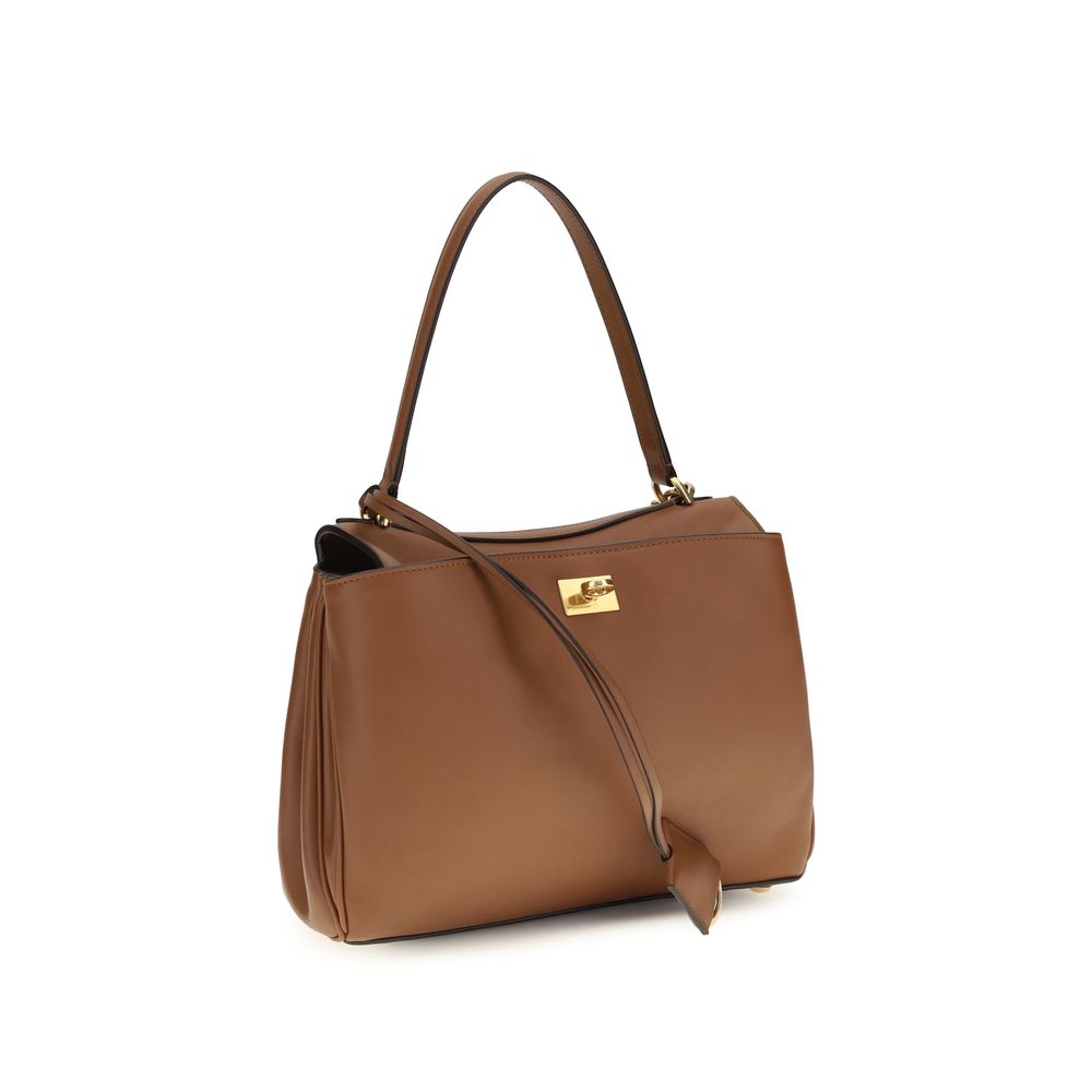 Balenciaga Brown Calf Leather Bos Taurus Shoulder Bag Balenciaga