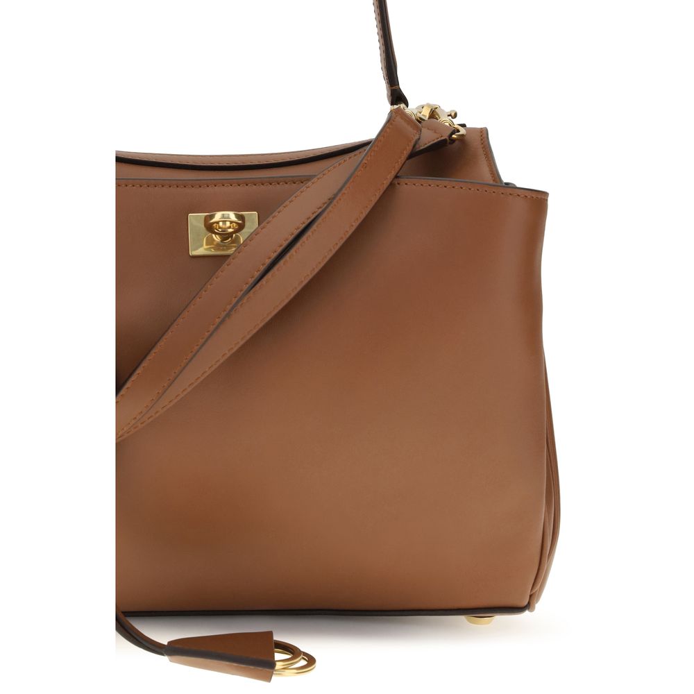 Balenciaga Brown Calf Leather Bos Taurus Shoulder Bag Balenciaga