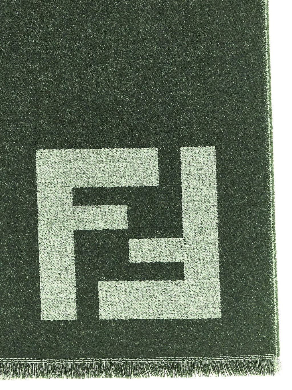 Fendi Black Virgin Wool Scarf Fendi
