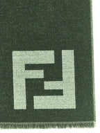 Fendi Black Virgin Wool Scarf Fendi