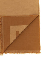 Fendi Brown Virgin Wool Foulard Fendi