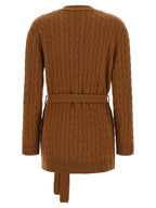 Valentino Garavani Brown Cashmere Cardigan Valentino Garavani