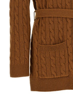 Valentino Garavani Brown Cashmere Cardigan Valentino Garavani