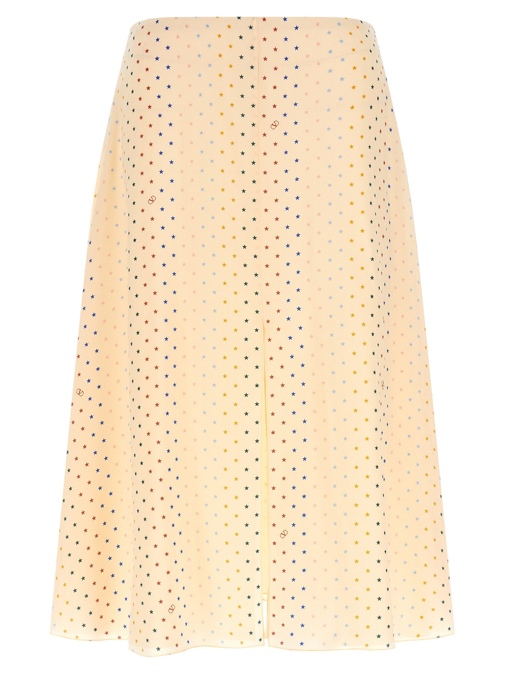 Valentino Garavani Multicolor Silk Midi Skirt Valentino Garavani