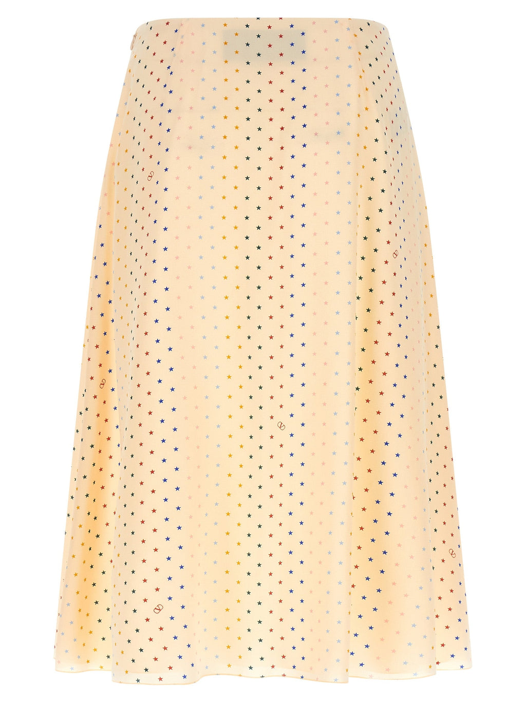 Valentino Garavani Multicolor Silk Midi Skirt Valentino Garavani