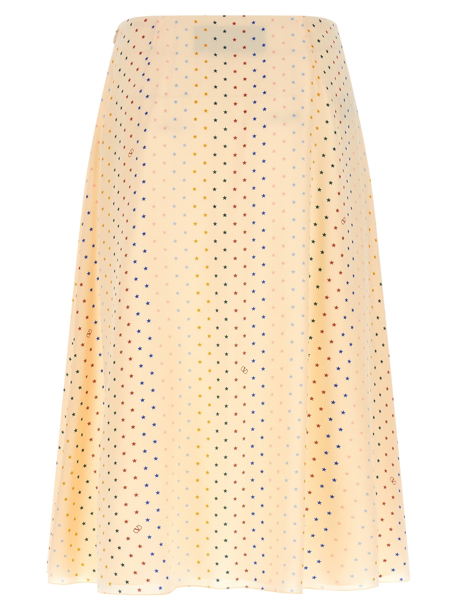 Valentino Garavani Multicolor Silk Midi Skirt Valentino Garavani