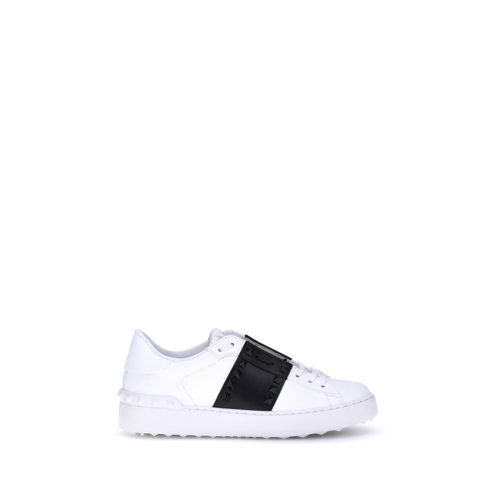 Valentino Garavani White Calf Leather Bos Taurus Low Top Sneakers Valentino Garavani