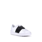 Valentino Garavani White Calf Leather Bos Taurus Low Top Sneakers Valentino Garavani