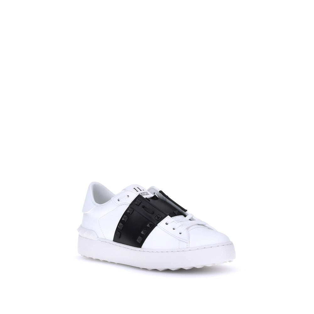 Valentino Garavani White Calf Leather Bos Taurus Low Top Sneakers Valentino Garavani