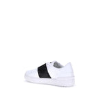 Valentino Garavani White Calf Leather Bos Taurus Low Top Sneakers Valentino Garavani