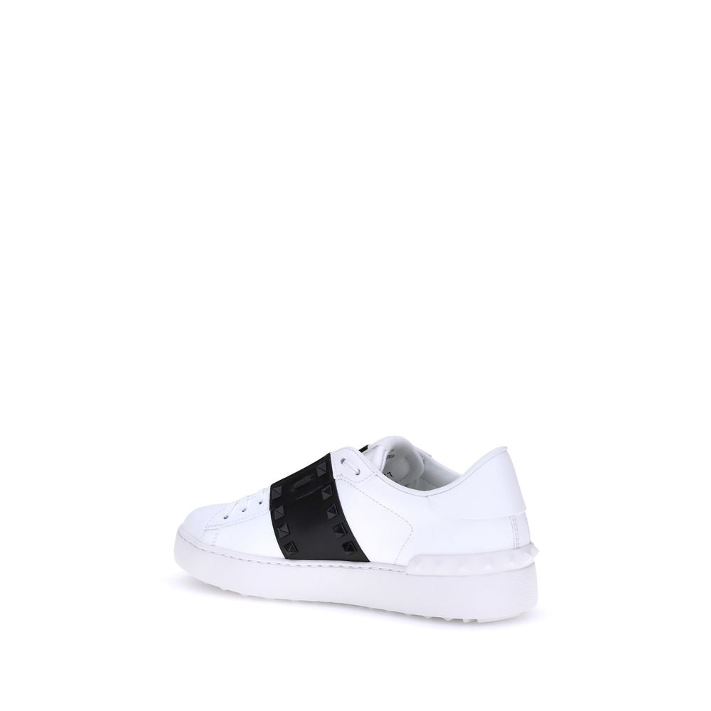 Valentino Garavani White Calf Leather Bos Taurus Low Top Sneakers Valentino Garavani