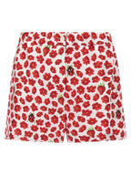 Versace Multicolor Silk Bermuda Shorts Versace