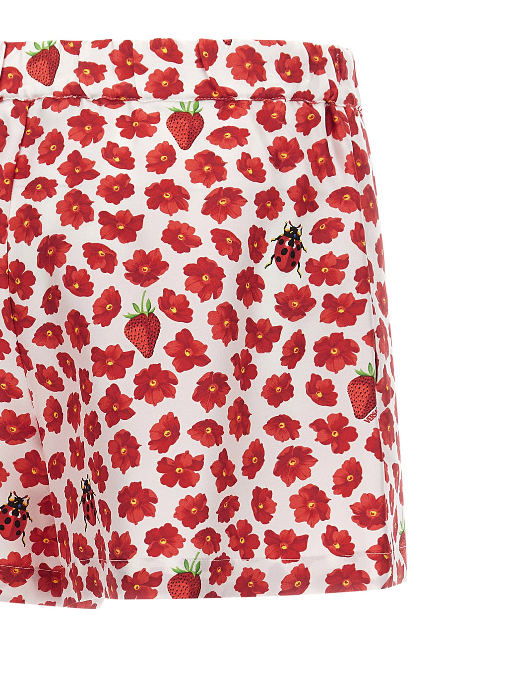 Versace Multicolor Silk Bermuda Shorts Versace